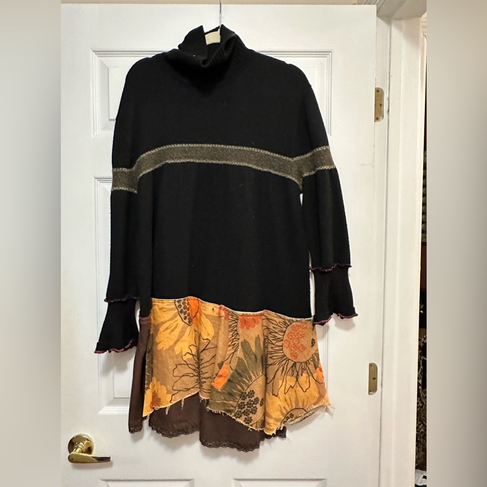 One of a kind “grateful threads” sweater dress